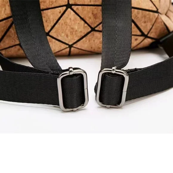 Geometric cork backpack - Picture 7 of 8